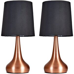 ValueLights Copper Teardrop Touch Table Lamps - Table Lamps ValueLights Copper Teardrop Touch Table Lamps - Table Lamps