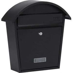 Sterling MB06BK Lockable Galvanised Steel Wall Post Box - Weatherproof Sterling MB06BK Lockable Galvanised Steel Wall Post Box - Weatherproof