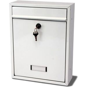 G2 TRADING - Steel Letterbox - Large Capacity - White - Letterbox G2 TRADING - Steel Letterbox - Large Capacity - White - Letterbox