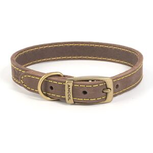 Ancol Timberwolf Leather Dog Collar - Brown 45cm/18" - Dog Collar Ancol Timberwolf Leather Dog Collar - Brown 45cm/18" - Dog Collar