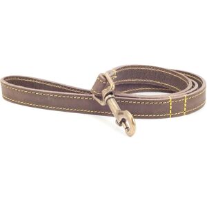 ANCOL Timberwolf Leather Dog Lead - Sable - Dog Lead ANCOL Timberwolf Leather Dog Lead - Sable - Dog Lead
