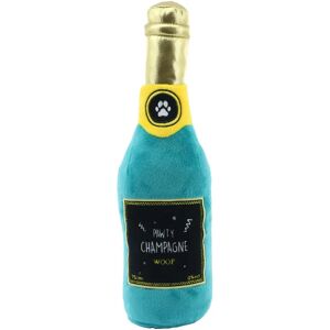 Ancol Pawty Champagne Dog Toy - Soft Squeaky Interactive Pet Plushie Ancol Pawty Champagne Dog Toy - Soft Squeaky Interactive Pet Plushie