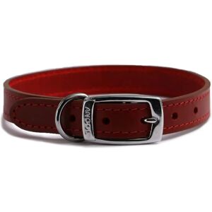 Ancol Classic Leather Dog Collar - Red 60cm/24" - Dog Collar Ancol Classic Leather Dog Collar - Red 60cm/24" - Dog Collar