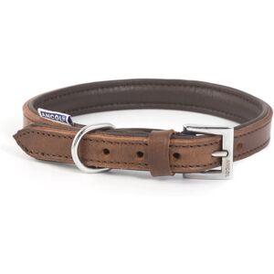 Ancol Heritage Vintage Leather Padded Dog Collar - Chestnut Ancol Heritage Vintage Leather Padded Dog Collar - Chestnut