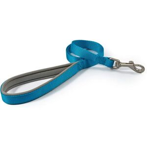 Ancol Viva Padded Nylon Dog Lead - Blue 19mm 1m - Weatherproof Ancol Viva Padded Nylon Dog Lead - Blue 19mm 1m - Weatherproof