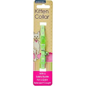 Ancol Safety Kitten Collar Green - Cat Collar Ancol Safety Kitten Collar Green - Cat Collar