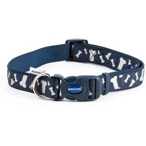 Ancol Blue Bone Nylon Collar - 20-30cm - Collar Ancol Blue Bone Nylon Collar - 20-30cm - Collar