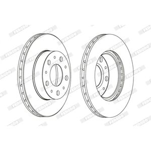 FERODO DDF1171 Ilmastoitu jarrulevy - Disc brake FERODO DDF1171 Ilmastoitu jarrulevy - Disc brake