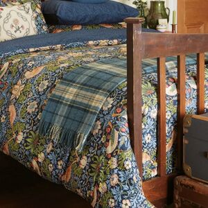 Morris & Co Strawberry Thief Indigo 265x260cm Throw - Throw Blanket Morris & Co Strawberry Thief Indigo 265x260cm Throw - Throw Blanket