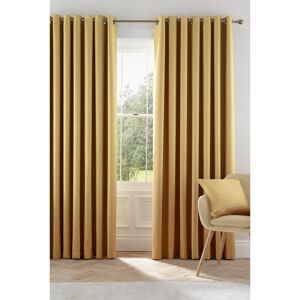 Helena Springfield Eden Mustard Woven Lined Curtains - Curtains Helena Springfield Eden Mustard Woven Lined Curtains - Curtains
