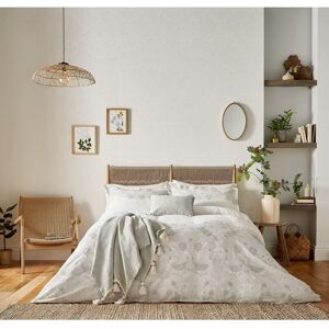 Morris & Co Super King Size Silver/White Embroidery Duvet Cover Morris & Co Super King Size Silver/White Embroidery Duvet Cover