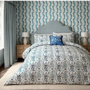Sanderson Options Jamilia Blue Single Bed Linen Set Sanderson Options Jamilia Blue Single Bed Linen Set