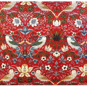 William Morris Strawberry Thief Red Set of 4 Napkins - Napkins William Morris Strawberry Thief Red Set of 4 Napkins - Napkins