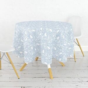 Le Chateau Textiles William Morris Forest Life Blue 132cm Round Cotton Tablecloth - Tablecloth Le Chateau Textiles William Morris Forest Life Blue 132cm Round Cotton Tablecloth - Tablecloth