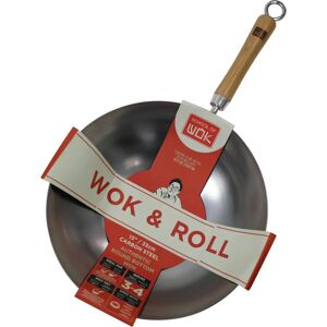School of Wok Wok & Roll 13 / 33cm Non-Stick Carbon Steel Round Bottom Wok School of Wok Wok & Roll 13 / 33cm Non-Stick Carbon Steel Round Bottom Wok