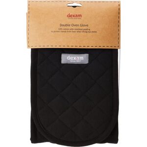 Dexam Love Colour Double Oven Glove - Black Dexam Love Colour Double Oven Glove - Black