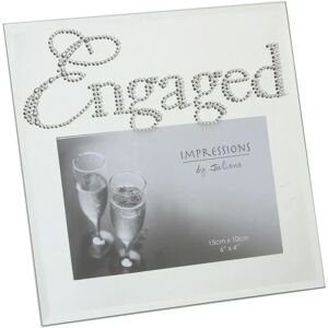 Impressions by Juliana Diamante Engagement Glass Photo Frame - 7.5" x 7.5" Impressions by Juliana Diamante Engagement Glass Photo Frame - 7.5" x 7.5"