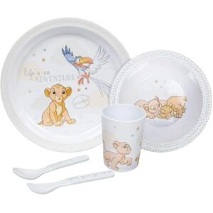 Disney Magical Beginnings Simba 5 Piece Dinner Set - White Disney Magical Beginnings Simba 5 Piece Dinner Set - White