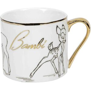 Disney Bambi Collectible Mug - White, Gold Handle & Rim - Mug Disney Bambi Collectible Mug - White, Gold Handle & Rim - Mug