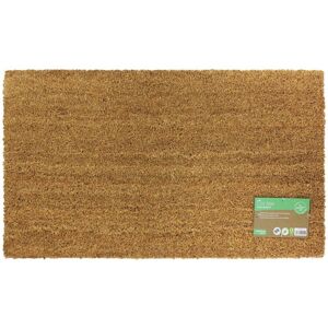 JVL Eco Friendly Manor Latex Coir Door Mat - 40x70cm Natural JVL Eco Friendly Manor Latex Coir Door Mat - 40x70cm Natural