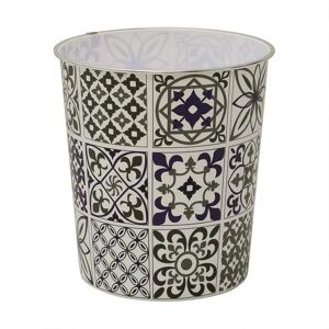 JVL - Mosaic - Navy - 27x25cm - Waste Paper Bin JVL - Mosaic - Navy - 27x25cm - Waste Paper Bin