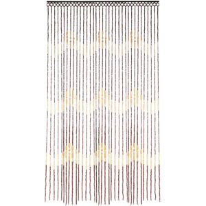 JVL Tuscany Hanging Wooden Beaded Door Curtain Screen - Waves - Door Curtain JVL Tuscany Hanging Wooden Beaded Door Curtain Screen - Waves - Door Curtain