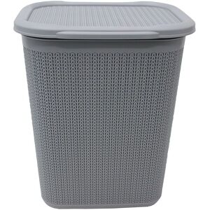 JVL - Knit Design Loop - Grey - 50 L - Laundry Basket JVL - Knit Design Loop - Grey - 50 L - Laundry Basket