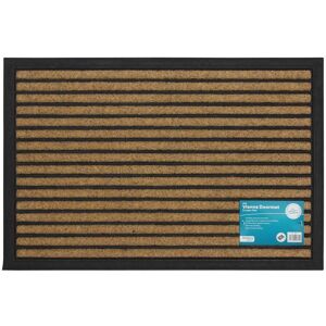 JVL Vienna Doormat - Brown, 40x60cm, Rubber Backed, Scraper JVL Vienna Doormat - Brown, 40x60cm, Rubber Backed, Scraper