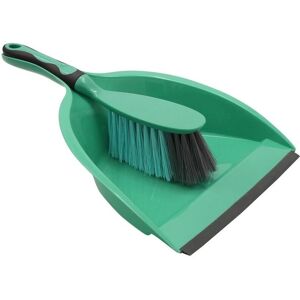 JVL - DustpanBrush - Turquoise - Grey - Dustpan and brush JVL - DustpanBrush - Turquoise - Grey - Dustpan and brush