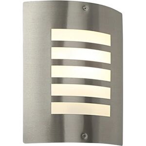 Saxby Lighting Bianco - Outdoor Wall Lamp IP44 60W Brushed Stainless Steel & Opal - Dimmable IP44 - E27 Saxby Lighting Bianco - Outdoor Wall Lamp IP44 60W Brushed Stainless Steel & Opal - Dimmable IP44 - E27
