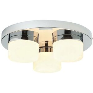 Endon Pure 3 Light Chrome Bathroom Ceiling Light - Semi Flush Endon Pure 3 Light Chrome Bathroom Ceiling Light - Semi Flush
