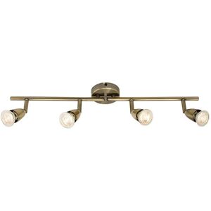 Endon Collection Lighting Amalfi Adjustable 4 Light Spotlight Antique Brass - Lighting Spotlight Endon Collection Lighting Amalfi Adjustable 4 Light Spotlight Antique Brass - Lighting Spotlight