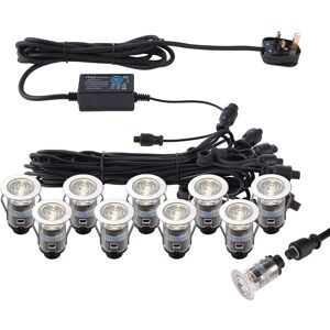Saxby Lighting Ikonpro Cct - 10 Light LED Recessed Outdoor Kit - Stainless Steel Saxby Lighting Ikonpro Cct - 10 Light LED Recessed Outdoor Kit - Stainless Steel