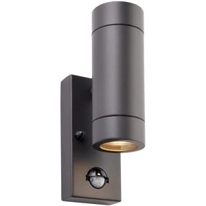 Saxby Lighting Palin PIR Outdoor Wall Light Anthracite - Up Down IP44 Saxby Lighting Palin PIR Outdoor Wall Light Anthracite - Up Down IP44