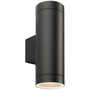 Saxby Lighting Palin XL Outdoor Wall Lamp - Black Textured, Clear Glass, IP44 Saxby Lighting Palin XL Outdoor Wall Lamp - Black Textured, Clear Glass, IP44