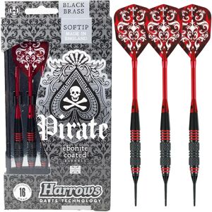 Harrows Pirate Black Brass Softtip - 3 šipky, 16g/18g Harrows Pirate Black Brass Softtip - 3 šipky, 16g/18g
