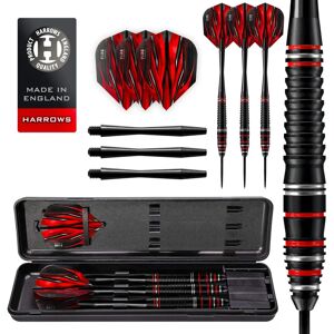Dart Harrows Fire Haute Qualité Alliage - 21g - Noir/Rouge - Steeltip - Publicité Dart Harrows Fire Haute Qualité Alliage - 21g - Noir/Rouge - Steeltip - Publicité