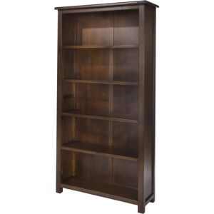 Core Boston Dark Antique Pine Tall Bookcase - Bookcase Core Boston Dark Antique Pine Tall Bookcase - Bookcase