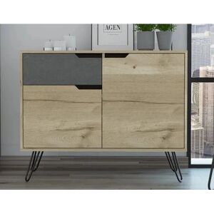Core Manhattan Pine Stone Effect Sideboard - Sideboard Core Manhattan Pine Stone Effect Sideboard - Sideboard