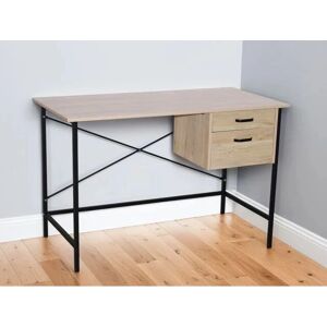 Core Products Core Loft Home Office Oak Effect 2 Drawer Desk - Desk Core Products Core Loft Home Office Oak Effect 2 Drawer Desk - Desk