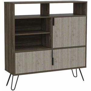 Carson High Sideboard Smoked Oak Grey Oak - Sideboard Carson High Sideboard Smoked Oak Grey Oak - Sideboard