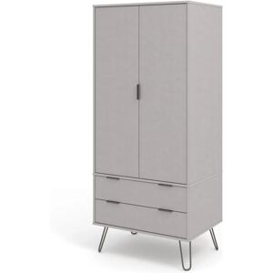 Core Augusta Grey 2 Door 2 Drawer Wardrobe - Wardrobe Core Augusta Grey 2 Door 2 Drawer Wardrobe - Wardrobe