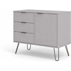 Core Augusta Grey Small Sideboard - 1 Door 3 Drawer Core Augusta Grey Small Sideboard - 1 Door 3 Drawer