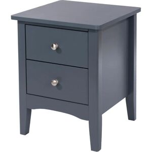 Core Como Midnight Blue 2 Drawer Bedside Table - Bedside Table Core Como Midnight Blue 2 Drawer Bedside Table - Bedside Table