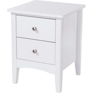 Core Products Core Como White 2 Drawer Bedside Table - Bedside Table Core Products Core Como White 2 Drawer Bedside Table - Bedside Table