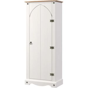 Home Source Corona Pine Painted Vestry Cupboard White Home Source Corona Pine Painted Vestry Cupboard White
