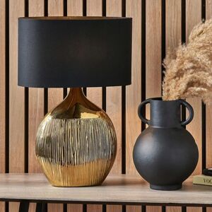 Pacific Lifestyle Gemini Textured Gold Table Lamp - Table Lamp Pacific Lifestyle Gemini Textured Gold Table Lamp - Table Lamp