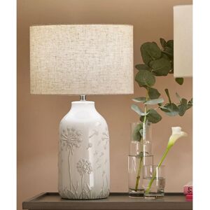 Pacific Lifestyle Flora White Floral Ceramic Table Lamp Pacific Lifestyle Flora White Floral Ceramic Table Lamp