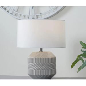 Pacific Lifestyle Meribel Geo Textured Ceramic Table Lamp - Table Lamp Pacific Lifestyle Meribel Geo Textured Ceramic Table Lamp - Table Lamp