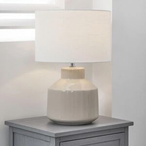 Pacific Lifestyle Nora Cream Crackle Effect Table Lamp - Table Lamp Pacific Lifestyle Nora Cream Crackle Effect Table Lamp - Table Lamp